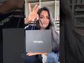 my first chanel🥹 thankful for my manager eek! #giftunboxing #chanel #birthdaygift