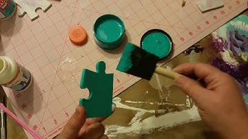 Altered Puzzle Piece Project Series - Step 2