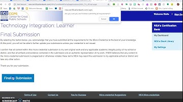 How to submit your micro-credential after completing your Final Submission