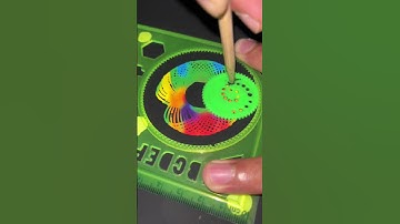 Hypnotic Spirograph Timelapse | Satisfying Mandala Art in 20 Seconds #Shorts #Spirograph #Timelapse