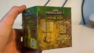 Minecraft Mine Kit (Mystery Egg) Unboxing / Will I Find The Golden Creeper?