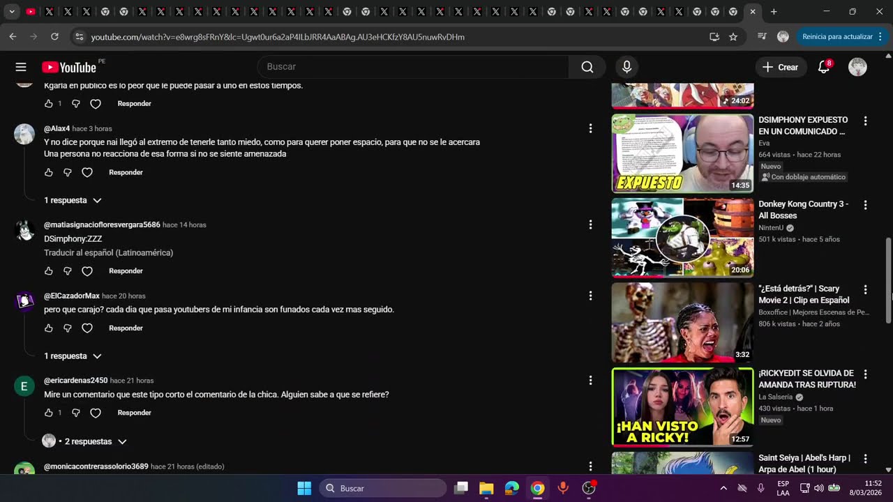 FANS de DSIMPHONY ME LLAMAN PED0F1LO por CRITICARLO por su FUNA
