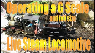 Operating a steam locomotive demonstrated with a modified Accucraft Ruby, G scale radio control Ruby