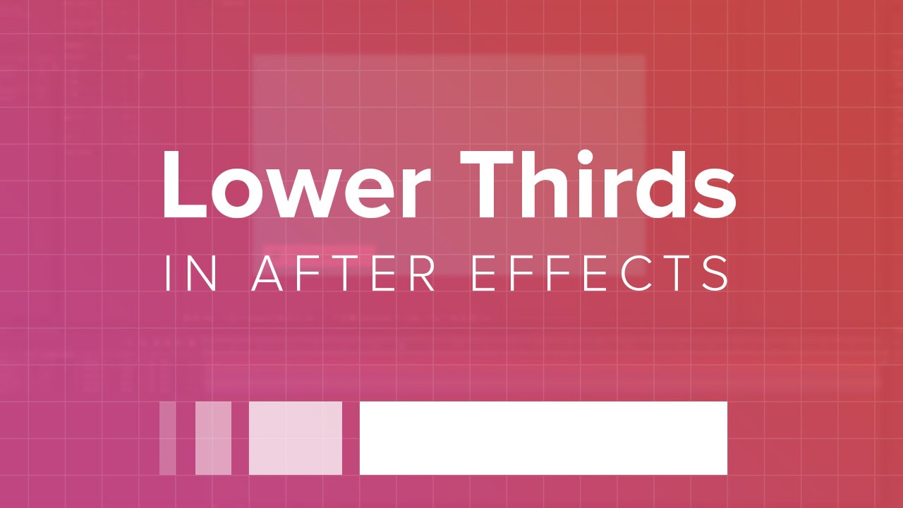 How to Create a Lower Third in After Effects - YouTube