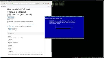 Installing MS-DOS 5 on a 386SX/33