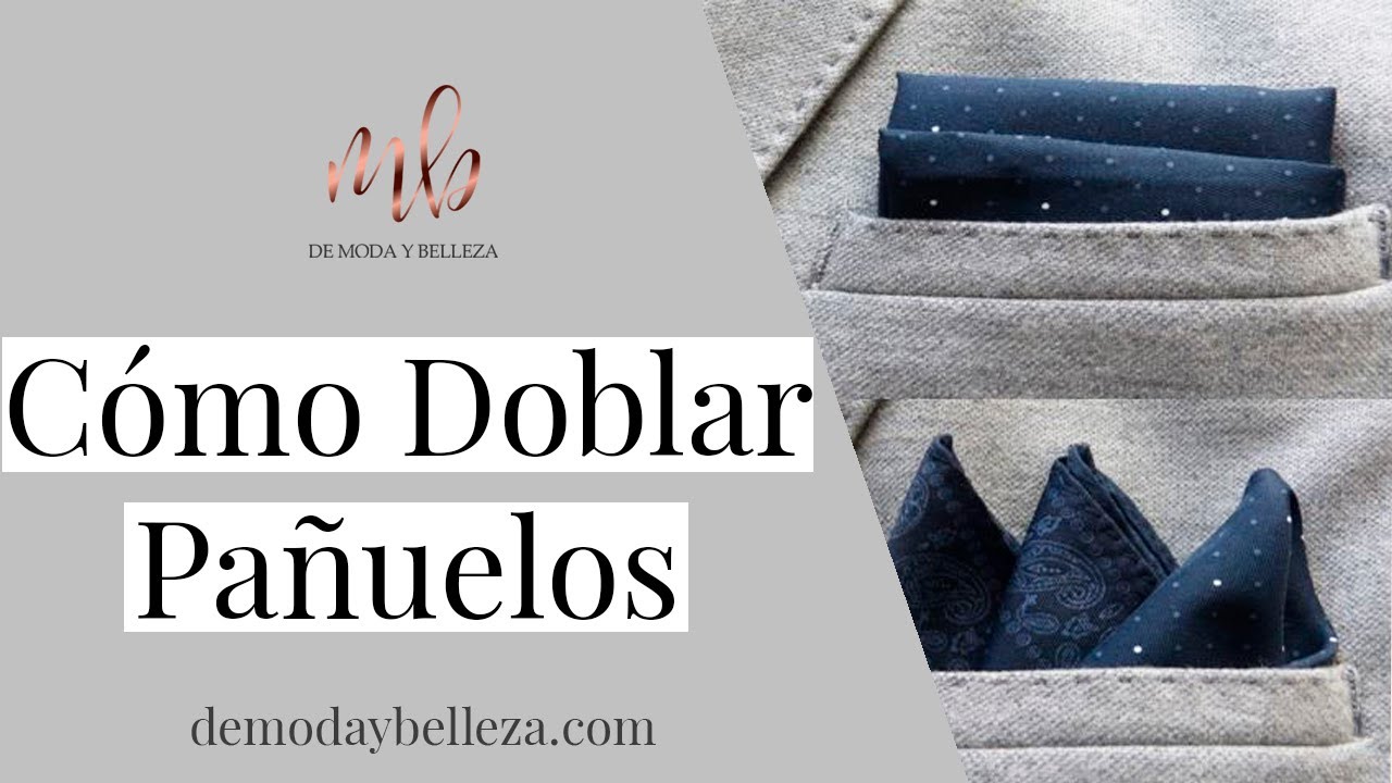 Doblar pañuelos de bolsillo es muy fácil 