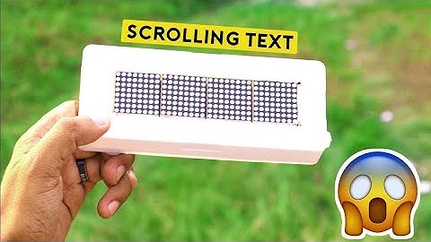 How to make Scrolling Text display at home LED Matrix [NEW]