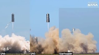 SpaceX Starships , starhopper 150M Flight test comparison!🚀