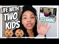 REAL LIFE WITH TWO KIDS ON LOCKDOWN! | COOKING , CLEANING, AND WORKING FROM HOME