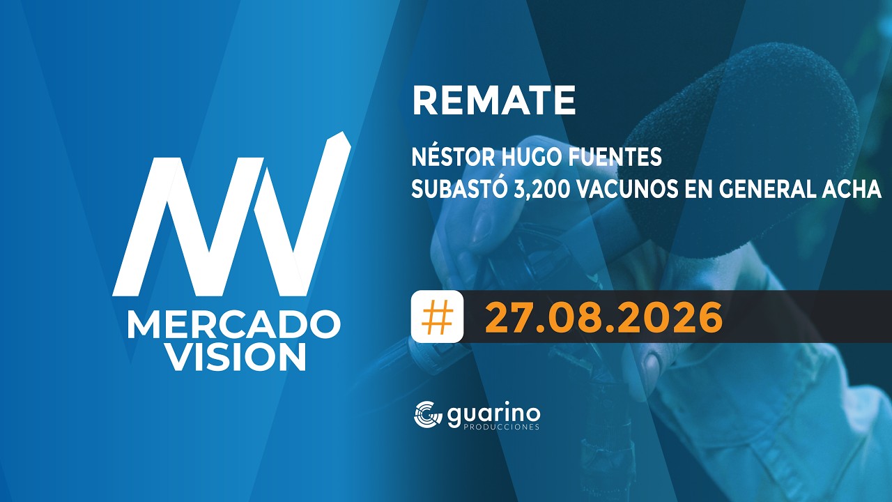 Remate de Néstor Hugo Fuentes - subastó 3,200 vacunos en General Acha