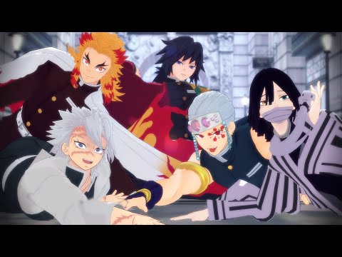 【#鬼滅のMMD】THE EDGE【不死川実弥･煉獄杏寿郎･冨岡義勇･宇髄天元･伊黒小芭内】