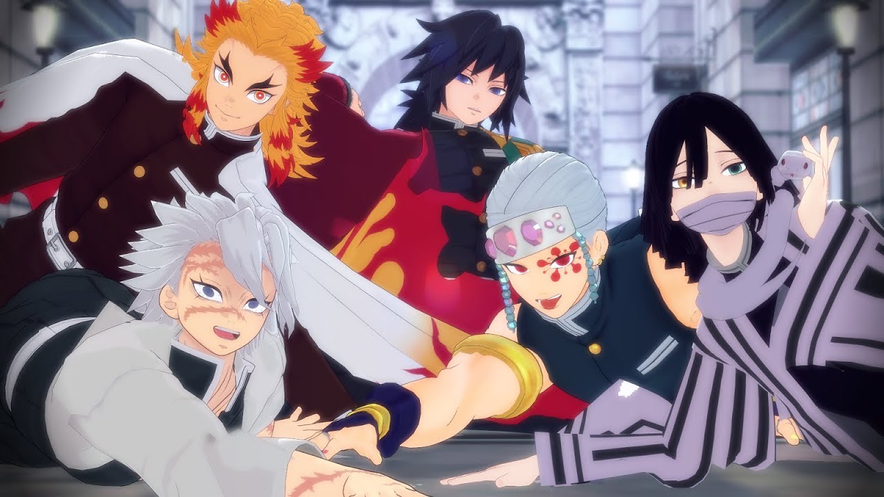 【#鬼滅のMMD】THE EDGE【不死川実弥･煉獄杏寿郎･冨岡義勇･宇髄天元･伊黒小芭内】