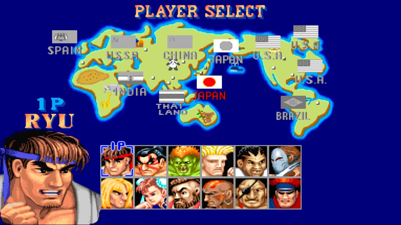 Прохождение игры RYU: Street Fighter 2 Champion Edition (самый сложный уровень) - 4K 60 FPS