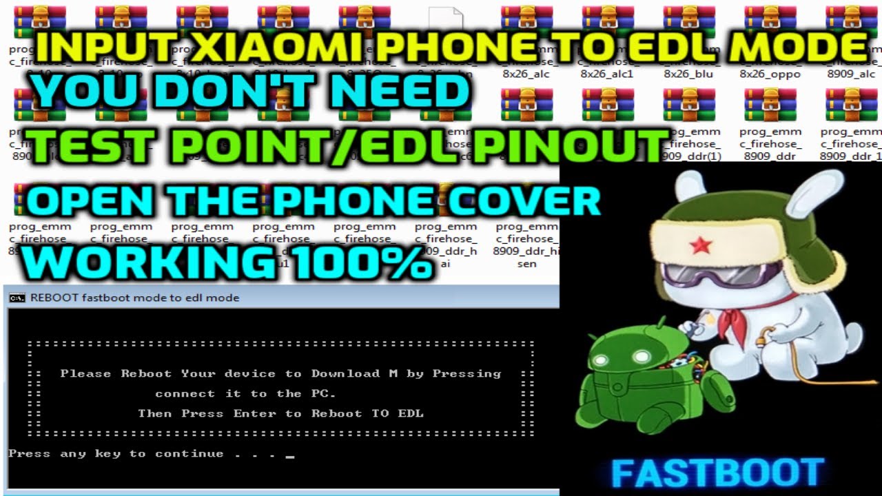How to enter edl mode on Xiaomi phones | Without opening the phone