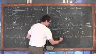 Variables Defined & Writing Algebraic Expressions