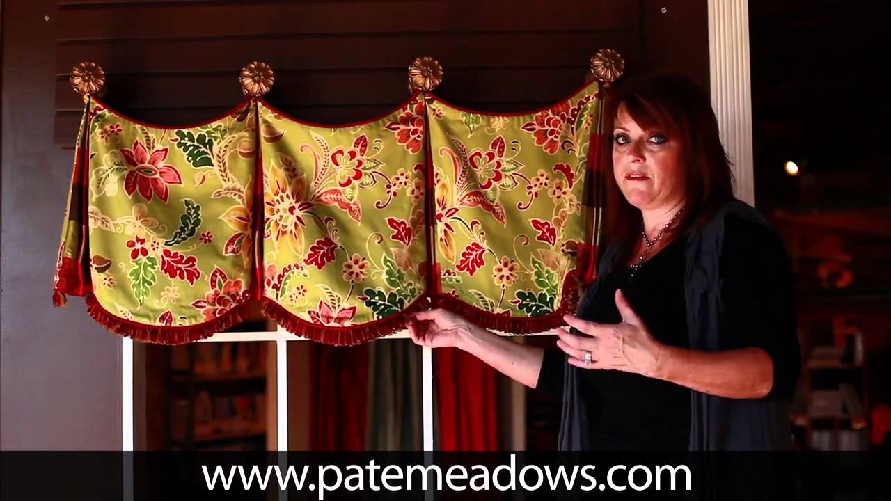 Delaine Curtain Valance Sewing Pattern Pate Meadows