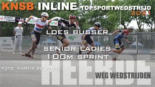 Loes Busser 100M Sprint Knsb Wegwedstrijden Heerde 2021