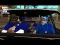 Crips vs Bloods Drive By Mission in GTA San Andreas! (Real Gangs)