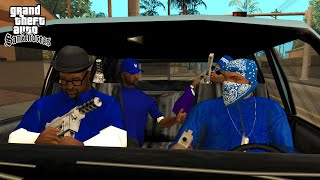 Crips vs Bloods Drive By Mission in GTA San Andreas! (Real Gangs) screenshot 3