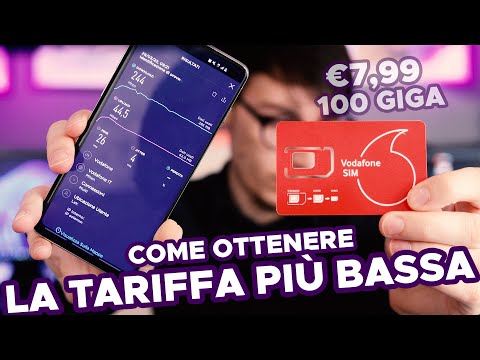 Vodafone 100 giga a €7,99 passando da ILIAD! Ecco come ottenere la tariffa più bassa!!