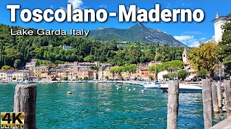 Lake Garda italy's most beautiful lakeside | Toscolano-Maderno 4k walk