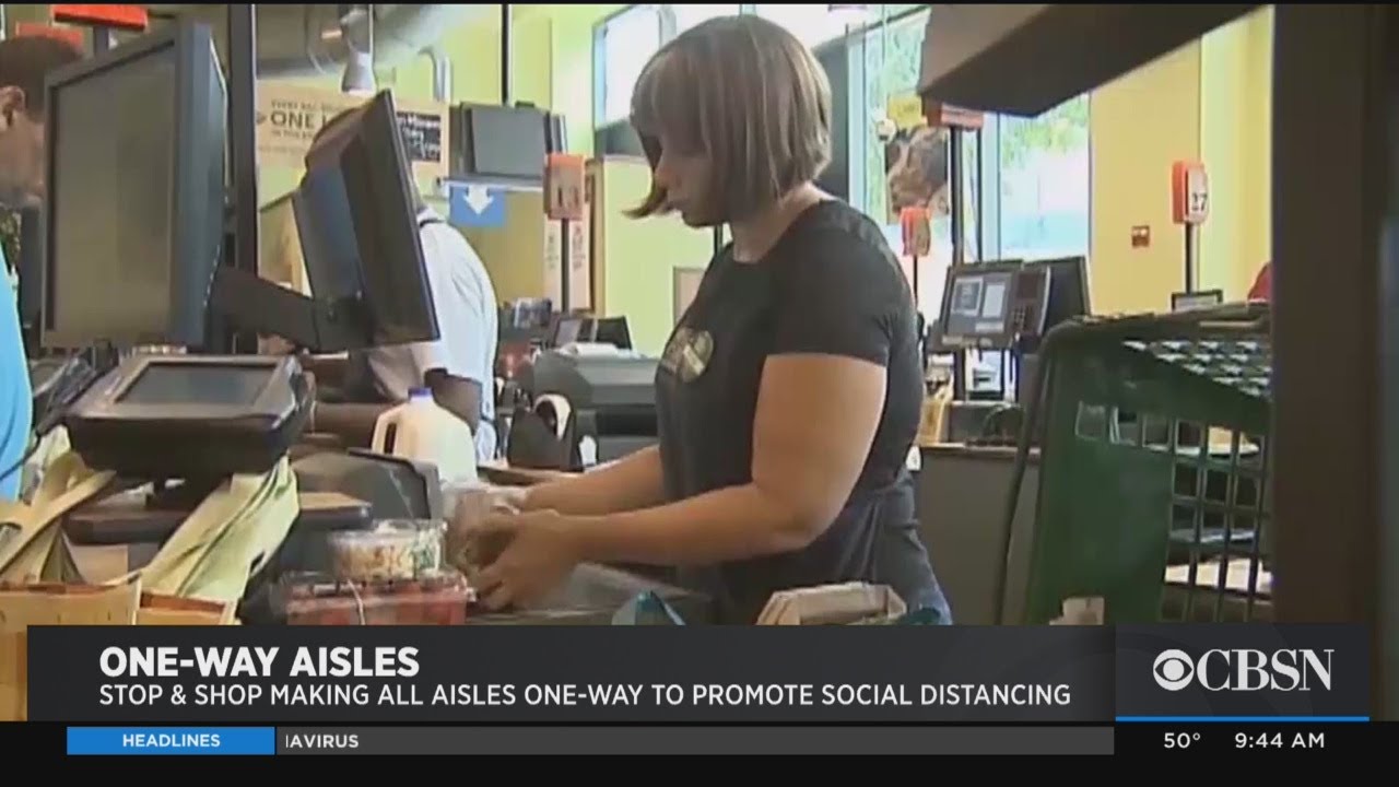 Grocery Stores Turning To One-Way Aisles To Encourage Social Distancing