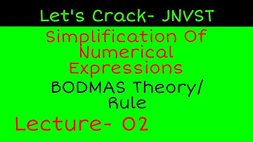 Jawahar navodaya vidyalaya class 6 |Chapter 10 | Simplification Of Numerical Expressions | Navodaya