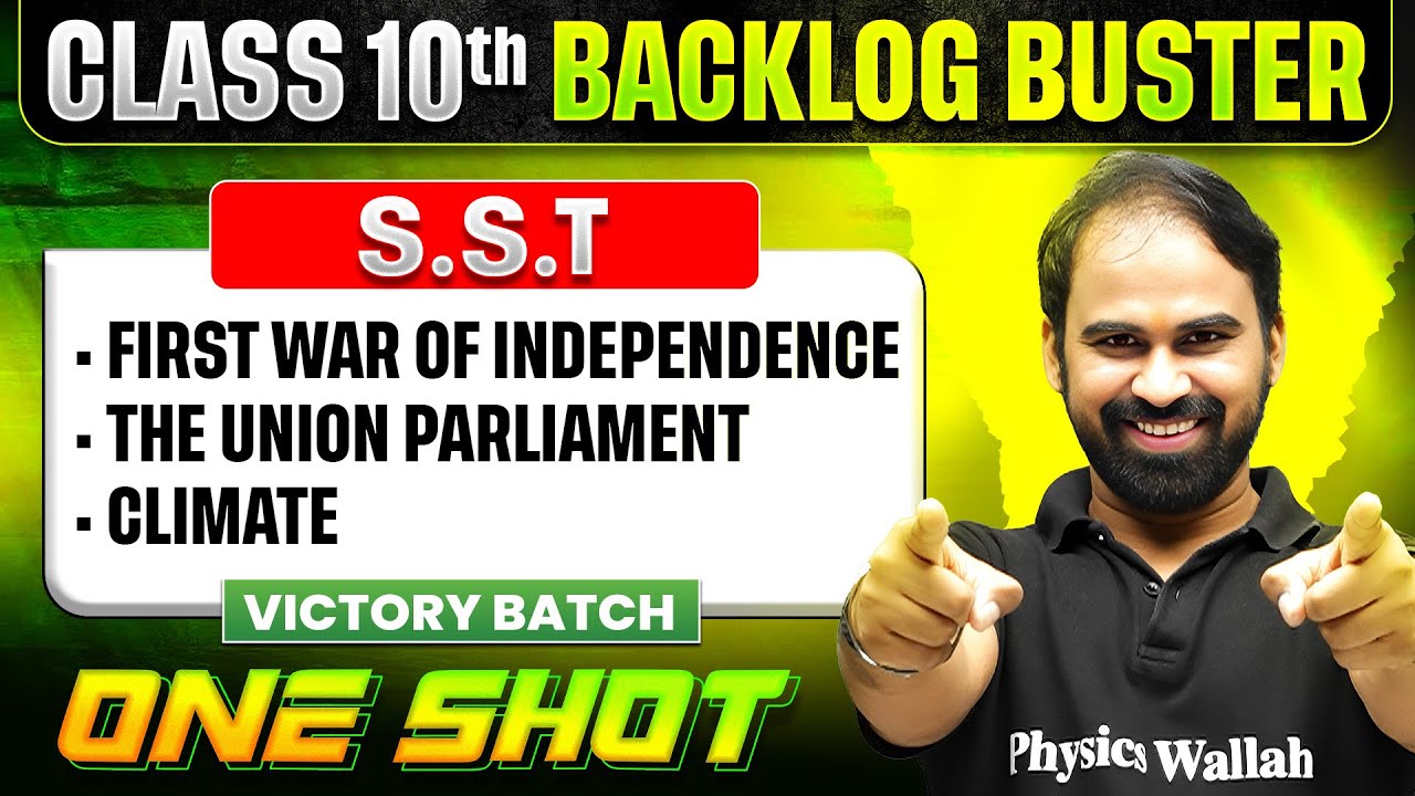 Class 10 History , Civics & Geography Backlog in One Shot | Victory 2026