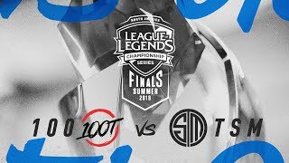 100 vs. TSM | Third Place Game 4 | NA LCS Summer Playoffs | 100 Thieves vs. TSM (2018)