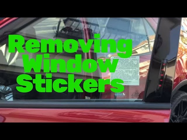 remove sticker from car windshield｜TikTok Search