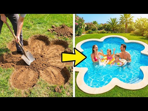 Turning My Backyard Into a Swimming Paradise! 🌊 thumbnail