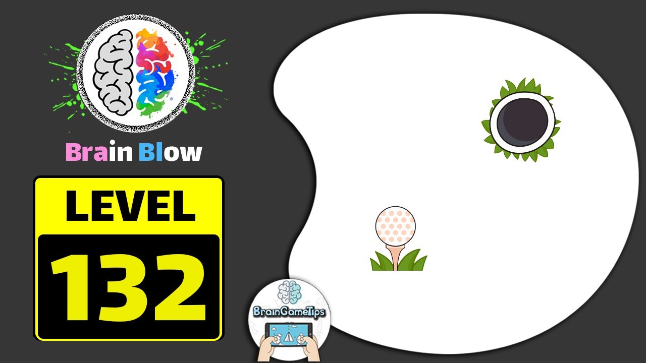 Brain Blow: Genius IQ Test - Level 132 Hit The Hole Answer