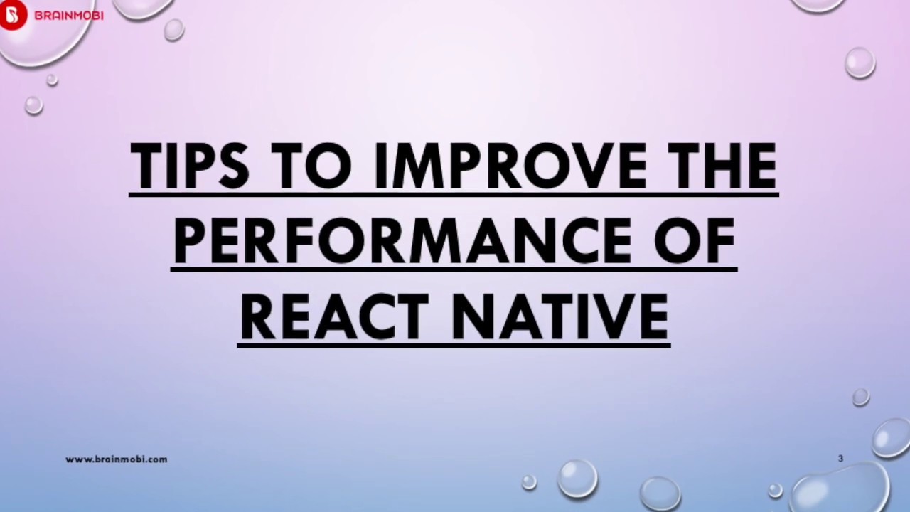 How can you improve the performance of React Native App? - YouTube