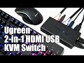 Lacking table space? UGREEN 2 in 1 HDMI USB KVM Switch is here!