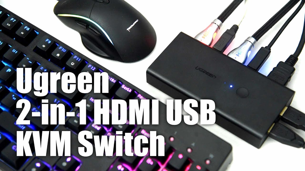 Lacking table space? UGREEN 2 in 1 HDMI USB KVM Switch is here