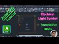 AutoCAD Annotative Block | Electrical Light Symbol