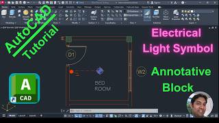 AutoCAD Annotative Block | Electrical Light Symbol