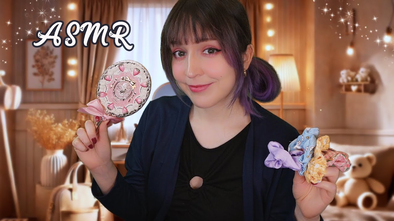 ⭐ASMR Mamá te prepara para tu primer día de clases 🎀💖 (soft spoken, maquillaje y mimos)