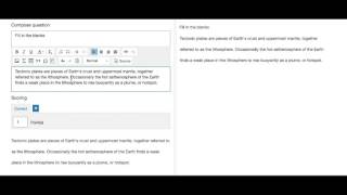 How to Author a Cloze Text Question