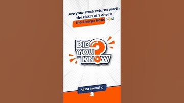 Sharpe Ratio Explained: Measuring Risk-Adjusted Returns! #Finance #SharpeRatio
