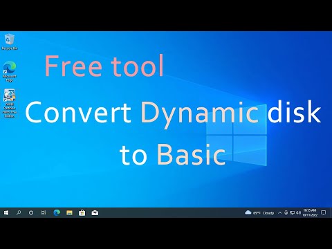 Free tool to convert dynamic disk to basic without data loss