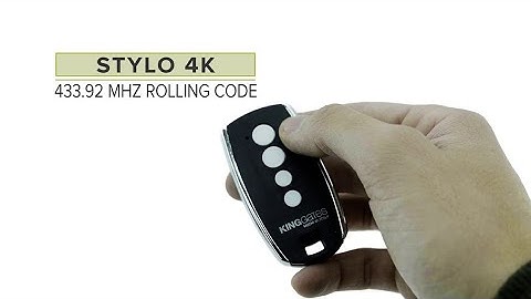 programmation de la télécommande King Gates