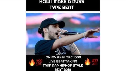 How I Make A Russ Type Beat On My Akai MPC 1000 LIVE BEATMAKING TRAP RAP HIP HOP STYLE BEAT 2018