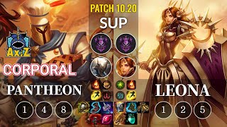 AXIZ Corporal Pantheon vs Leona Sup - KR Patch 10.20