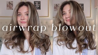 Dyson Airwrap Blowout on Wavy Hair + Olaplex