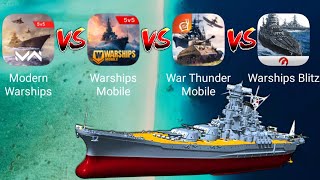 Warships Mobile 2 VS Modern Warships VS War Thunder Mobile VS World Of Warships Blitz screenshot 4