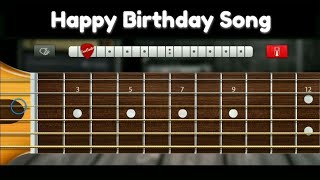 Happy Birthday Song | One String Version | Play on Real Guitar App screenshot 1