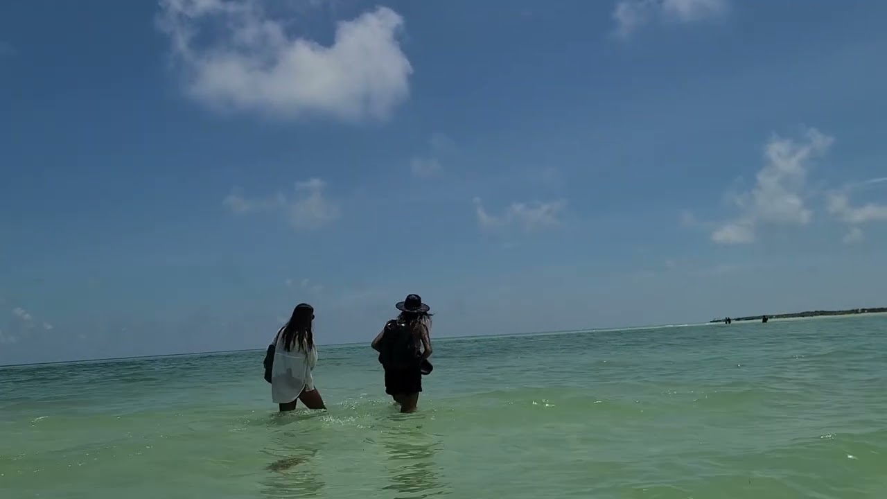 2 hours hiking in the sea water on way to Punta Mosquito again. 27 Jun