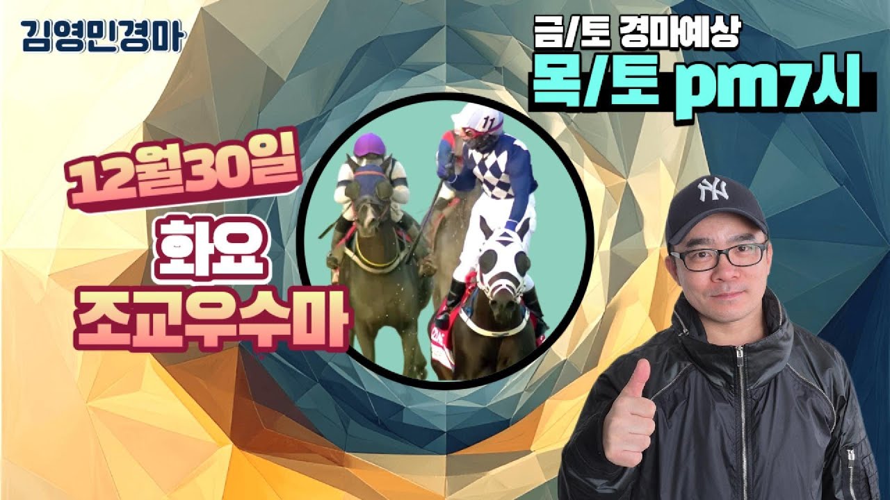 김영민경마 12월30일 부경 화요조교우수마 3두