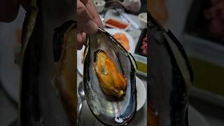 자연산 홍합 손질(동생이)해서 먹어봤어요.